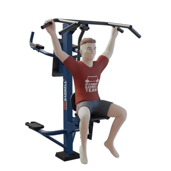 MB 7.03 Combined Pull Down and Leg Raise Station - Afbeelding 6